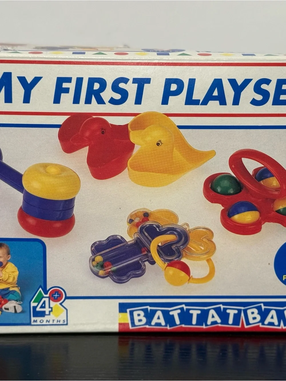Vintage 1994 Battat Baby “My First Playset” (5) Piece Rattle Toy Set (EUC)